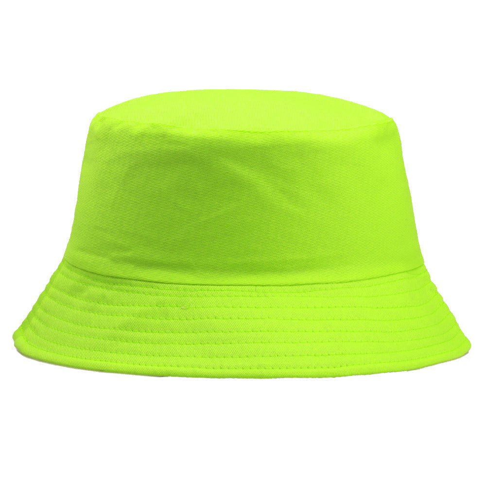 Wholesale Pure Cotton Solid Color Embroidered Logo Bucket Hat